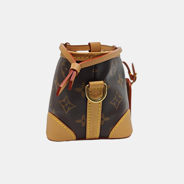 NOÉ Mini Monogram Coated Canvas Brown