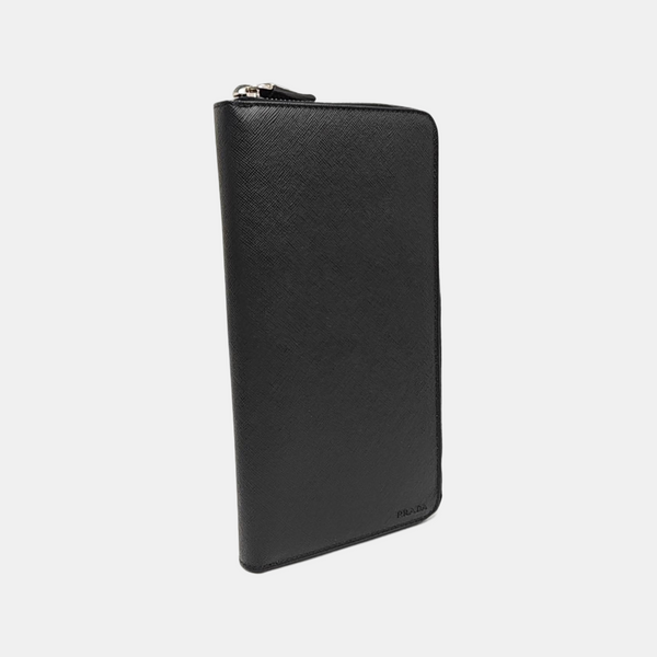 Saffiano Calfskin Clutch Black