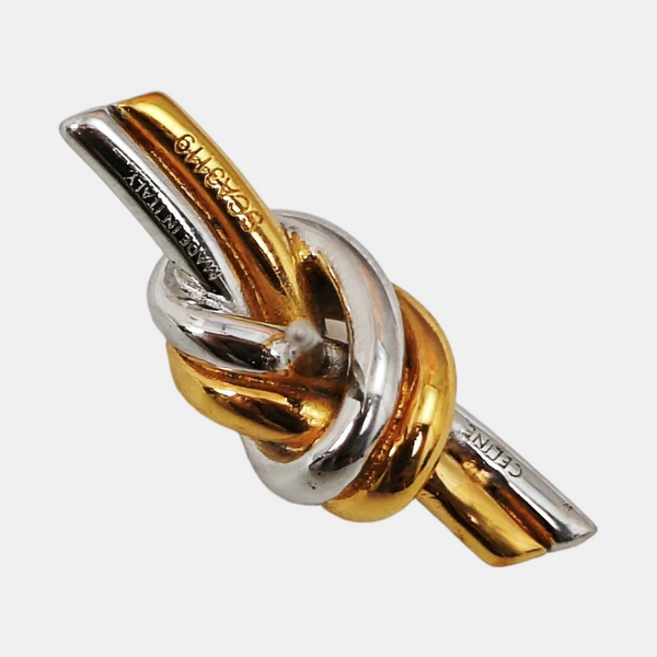 KNOT Brass Gold Stud Earrings
