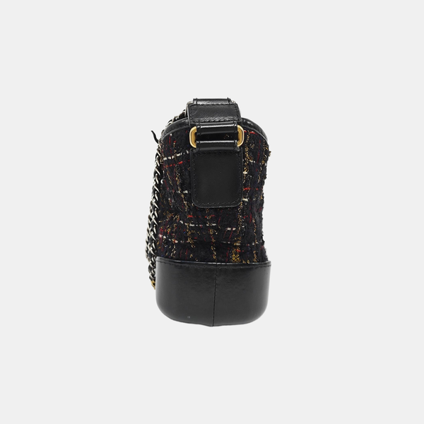 GABRIELLE Small Quilted Wool Black