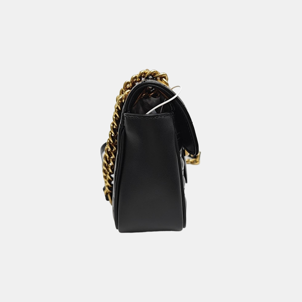 GG Marmont Small Quilted Calfskin Black