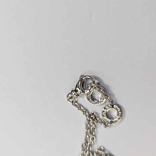 B.ZERO1 18k White Gold Silver Bracelet