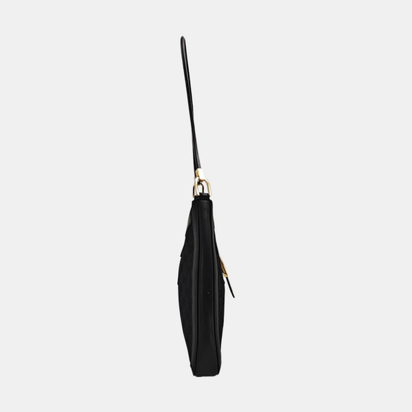 Monogram Canvas Shoulder Bag Black