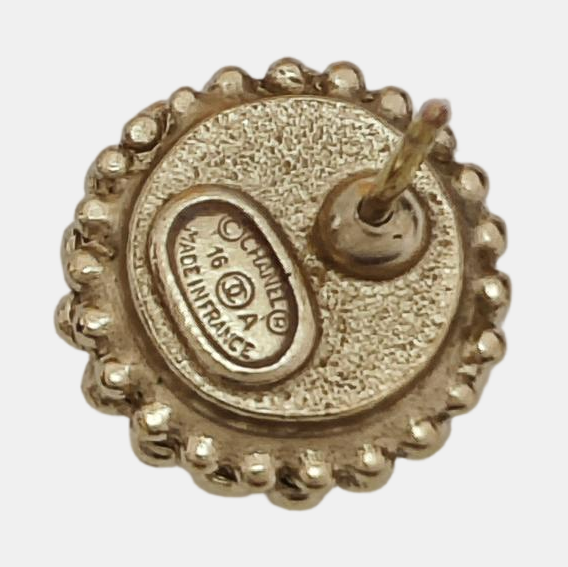 Metal White Stud Earrings
