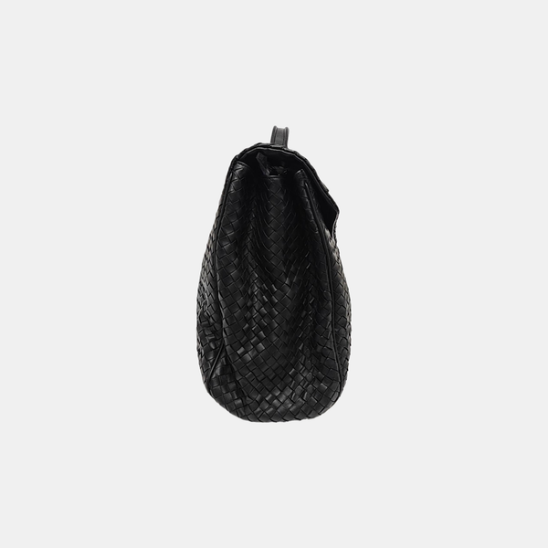 Calfskin Top Handle Bag Black