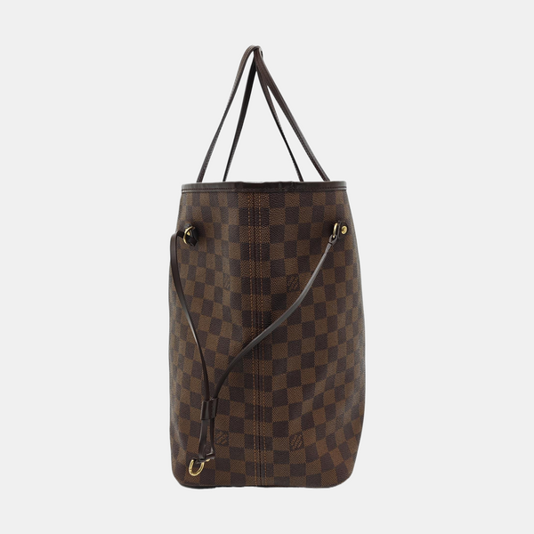 NEVERFULL GM Damier Ebene Coated Canvas Brown