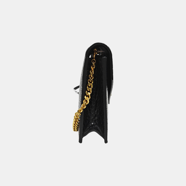 Calfskin Shoulder Bag Black