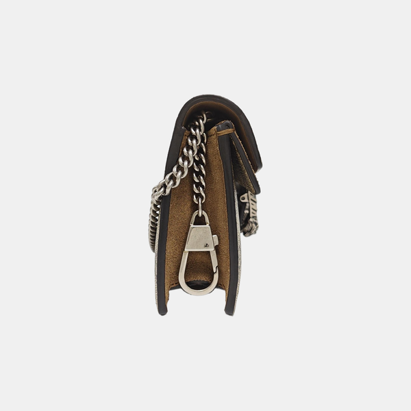Dionysus Super Mini Monogram Coated Canvas Beige