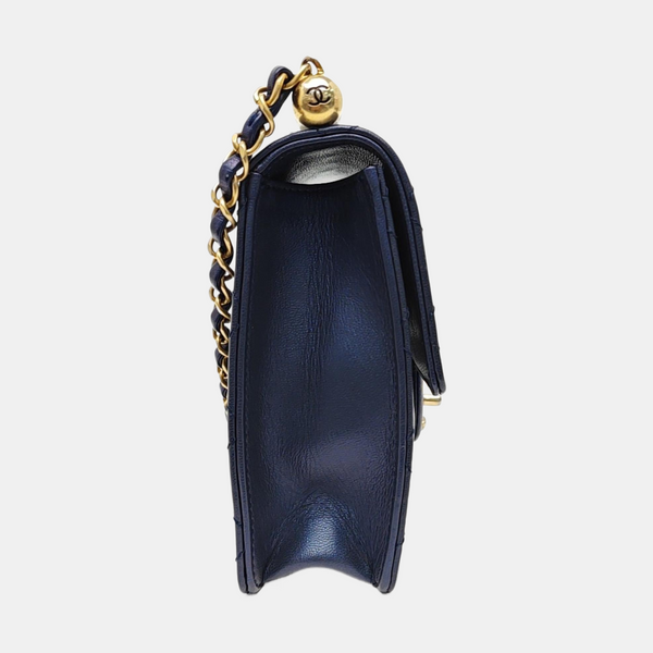CLASSIC FLAP Mini Quilted Lambskin Blue