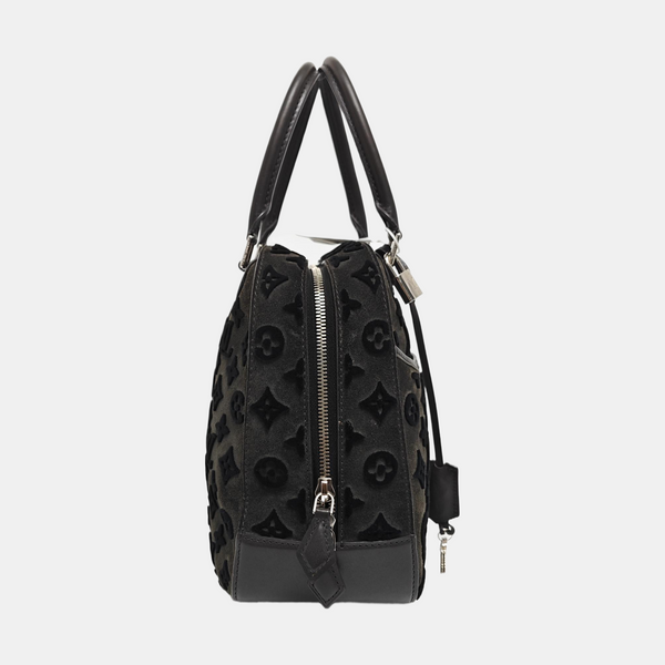DEAUVILLE Monogram Suede Gray