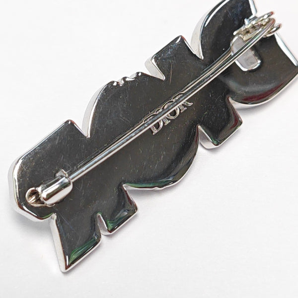 Metal White Brooch