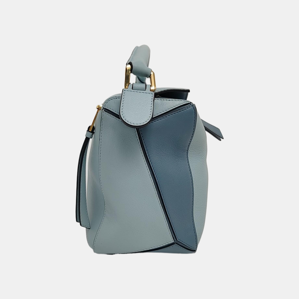 Authenticated pre-owned Puzzle Medium Calfskin Blue - Shoulder Bag at Looply
