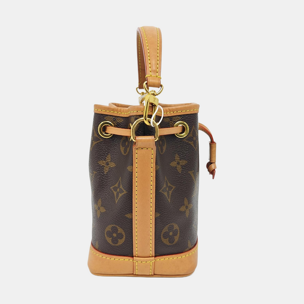NOÉ Nano Monogram Coated Canvas Brown
