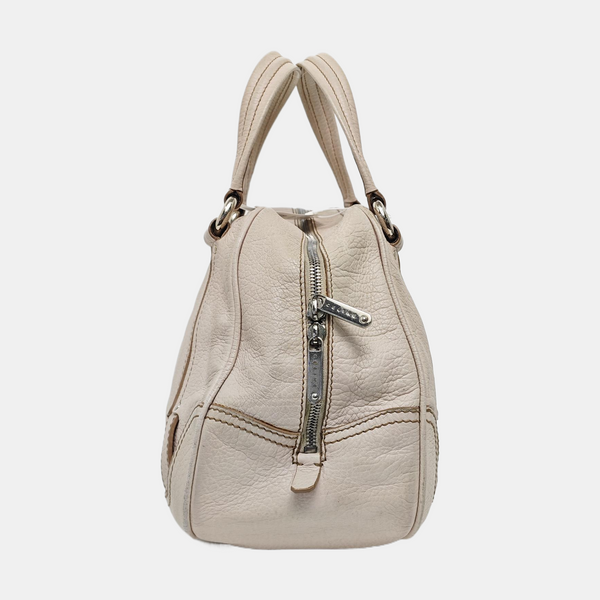 Calfskin Top Handle Bag Pink