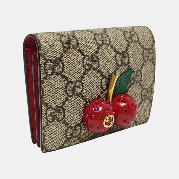GG Supreme Monogram Coated Canvas Gray