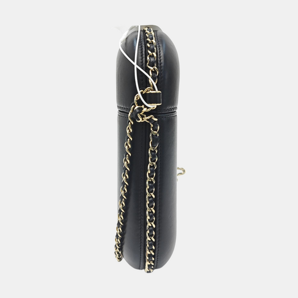 Lambskin Shoulder Bag Black