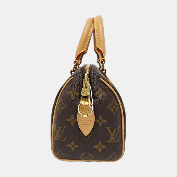 SPEEDY 20 Monogram Coated Canvas Brown