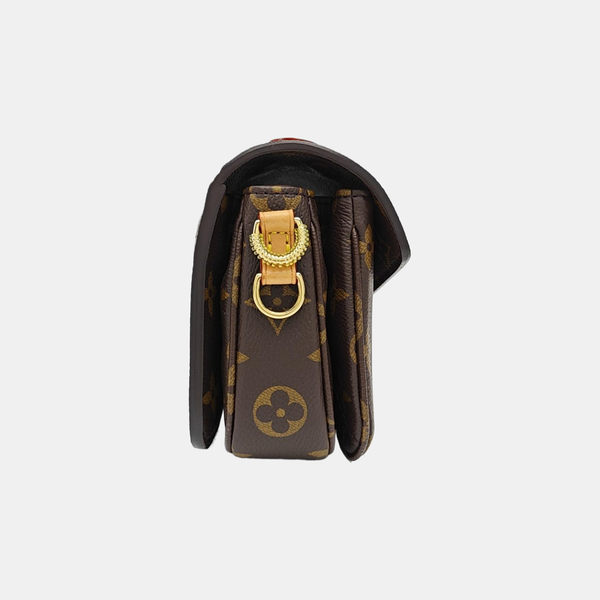 MÉTIS EAST WEST Monogram Coated Canvas Brown