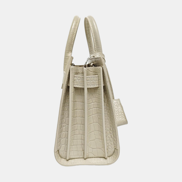 SAC DE JOUR Nano Calfskin White
