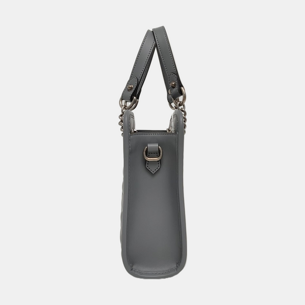 GG Marmont Mini Quilted Calfskin Gray