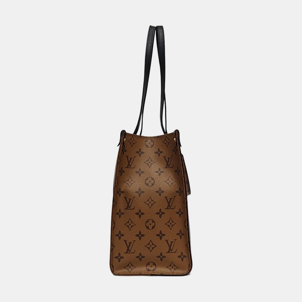 ONTHEGO MM Monogram Coated Canvas Brown