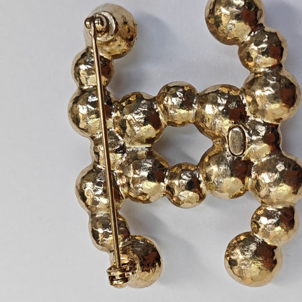 Vintage Metal Gold Brooch