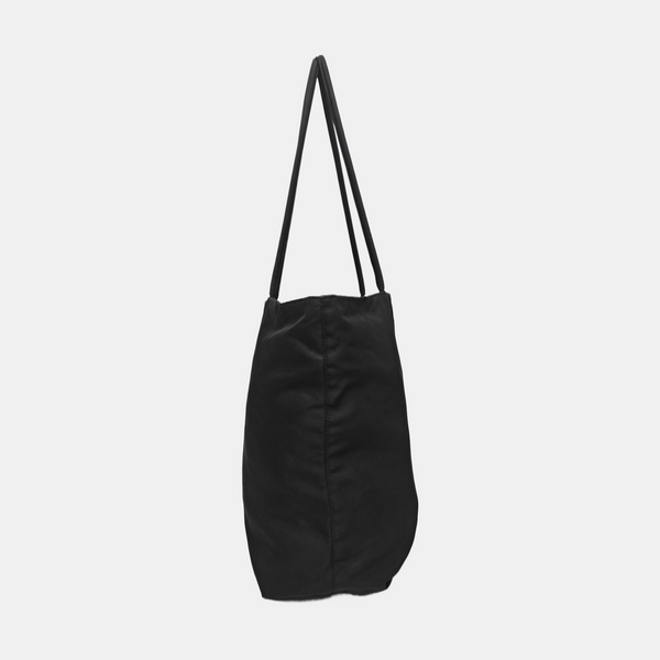 Nylon Top Handle Bag Black