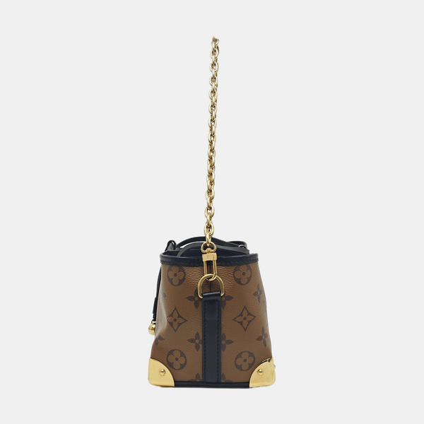 NOÉ PURSE LV CHARMS Monogram Coated Canvas Brown