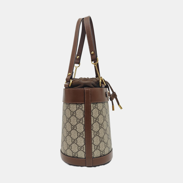 Horsebit 1955 Small Coated Canvas Beige