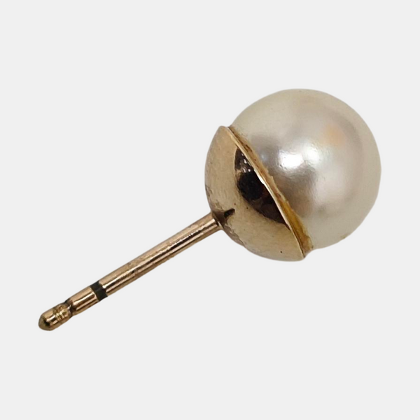 Dior Tribales Metal White Stud Earrings