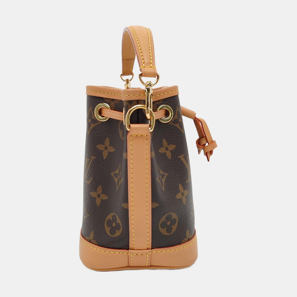 NOÉ Nano Monogram Coated Canvas Brown