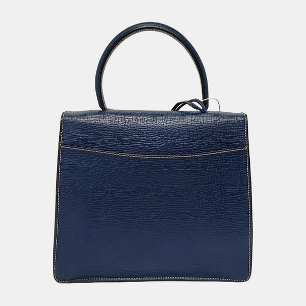 Authenticated pre-owned Barcelona Calfskin Blue - Top Handle Bag at Looply