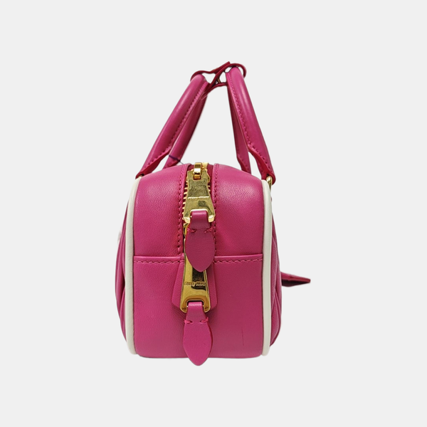 Arcadie Matelassé Small Quilted Lambskin Pink