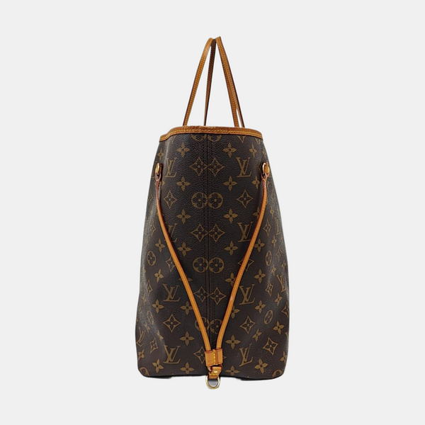 NEVERFULL GM Monogram Coated Canvas Brown