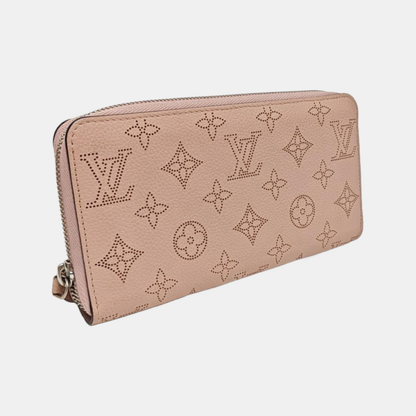 ZIPPY Monogram Calfskin Pink Wallet