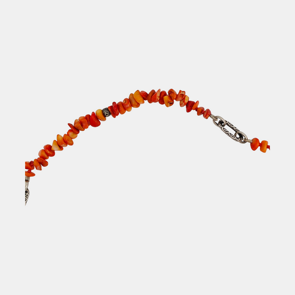 925 Sterling Silver Orange Necklace