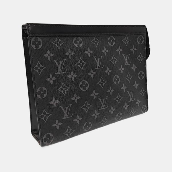 Pochette Voyag MM Monogram Coated Canvas Black