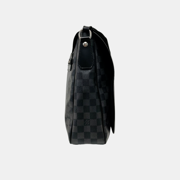 DISTRICT GM Damier Graphite Coated Canvas Black