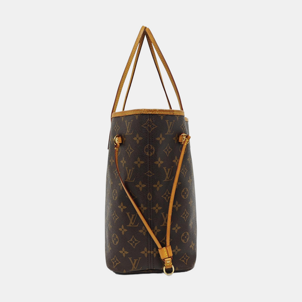 NEVERFULL MM Monogram Coated Canvas Brown