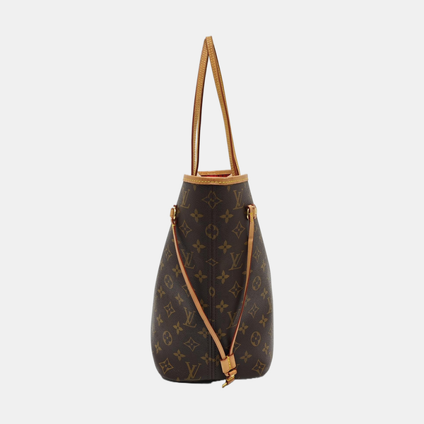 NEVERFULL MM Monogram Coated Canvas Brown