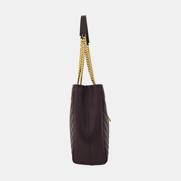 MONOGRAM Chevron Calfskin Red