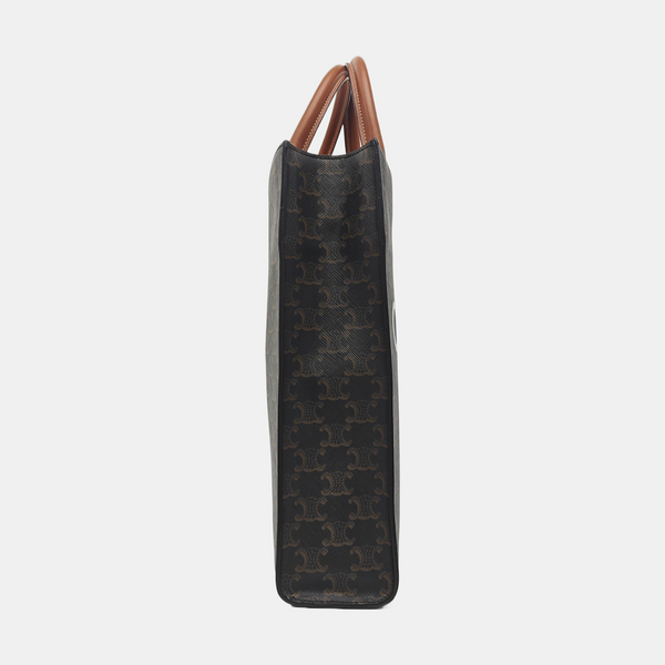 CABAS CELINE Small Coated Canvas Brown