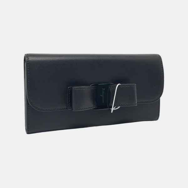 Vara Calfskin Black Wallet