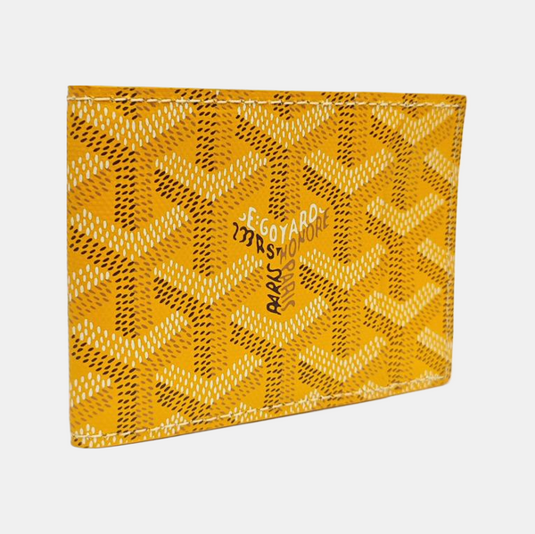 Coated Canvas Wallet Yellow