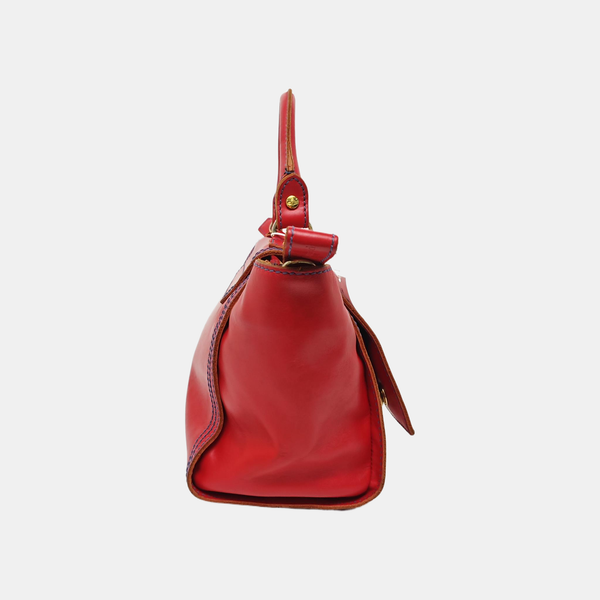 Quilted Calfskin Shoulder Bag Red