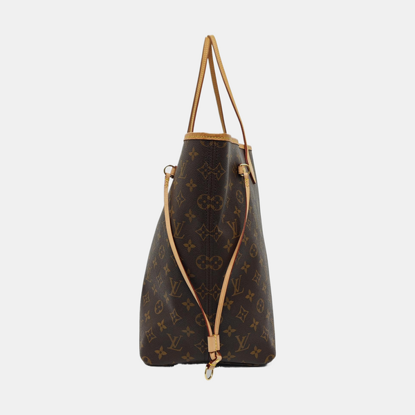 NEVERFULL GM Monogram Coated Canvas Brown