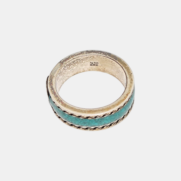 Interlocking G 925 Sterling Silver Ring HK 12