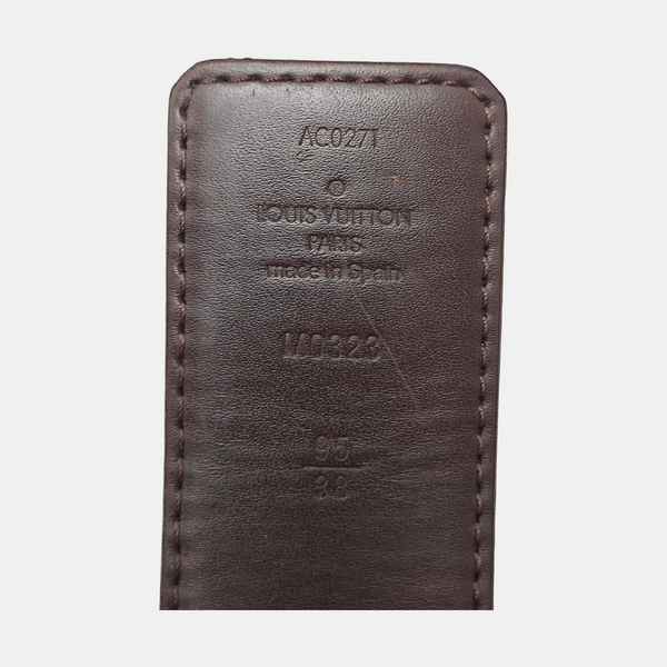 Coated Canvas Belt Brown