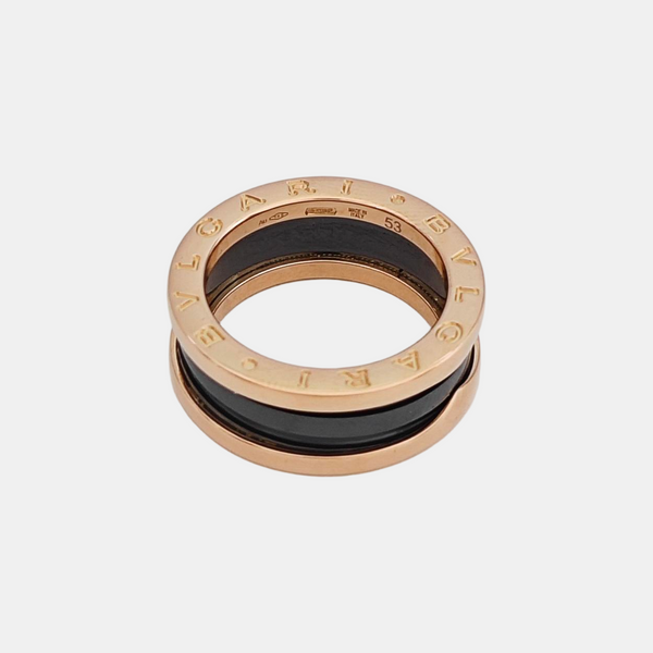 B.ZERO1 18k Rose Gold Ring EU 53