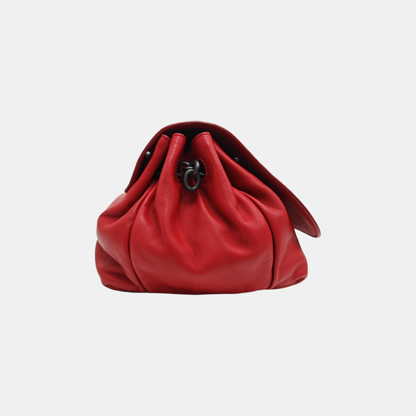Calfskin Shoulder Bag Orange
